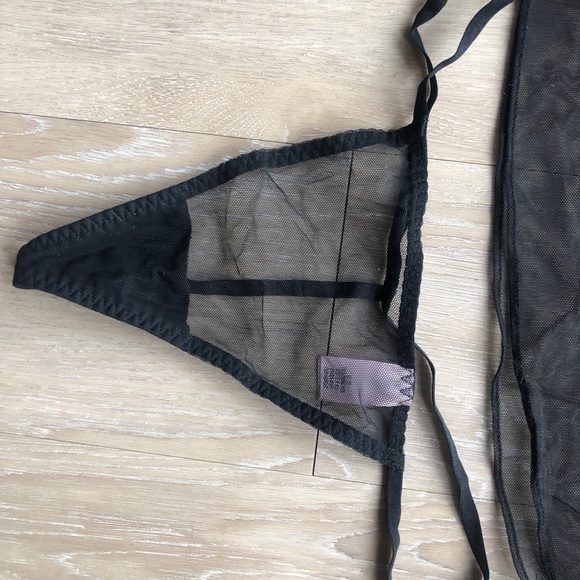 NWOT Victoria Secret black lingerie set - Picture 2 of 4